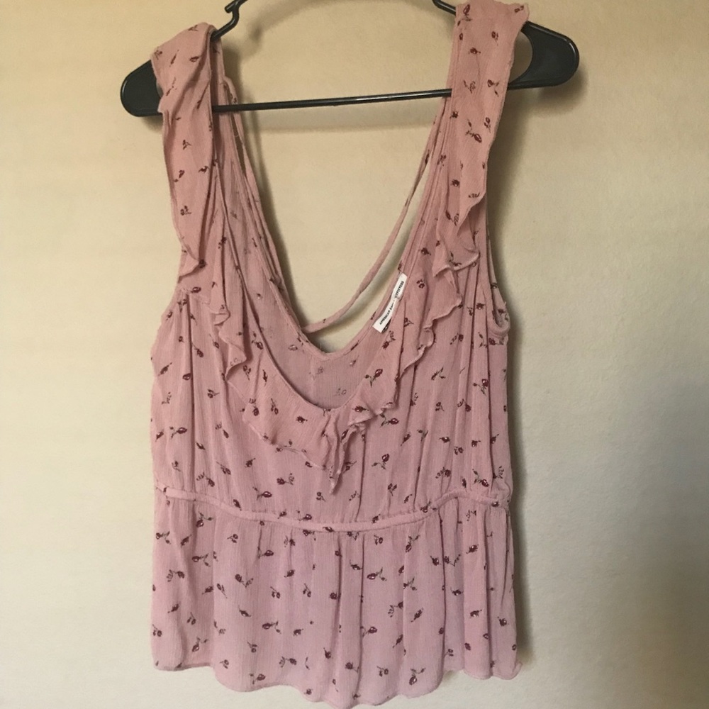 Floral pink tank :)